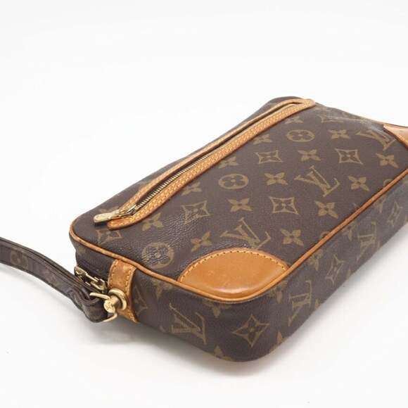 LOUIS VUITTON Monogram Marly Dragonne GM M51825 Handbag in Brown Coated Canva... - Picture 4 of 11